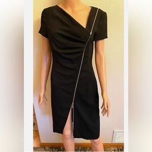 Escada  Women’s Short Sleeve Black Front Zip Dress Size 36 (EU)/  4 US